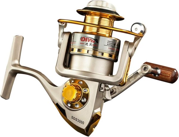 Diwa Spinning Fishing Reels for Saltwater Freshwater 1000 2000 3000 4000 5000 6000 Series Fishing Spool Left/Right Interchangeable Trout Carp Spinning Reel Light and Smooth - Image 2
