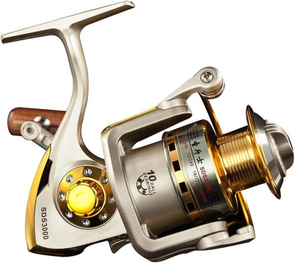 Diwa Spinning Fishing Reels for Saltwater Freshwater 1000 2000 3000 4000 5000 6000 Series Fishing Spool Left/Right Interchangeable Trout Carp Spinning Reel Light and Smooth - Image 3